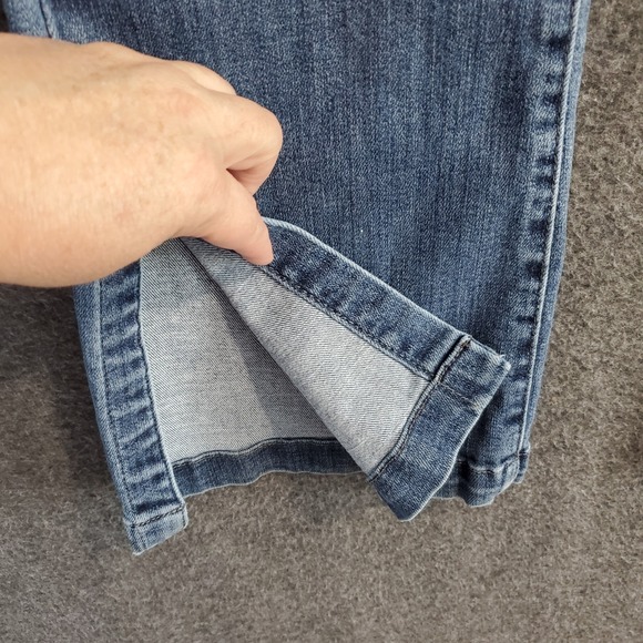 Judy Blue Jeans Women's 13/31 Blue Split Leg Flare Bootcut Boho Cowgirl Festival - Picture 3 of 12